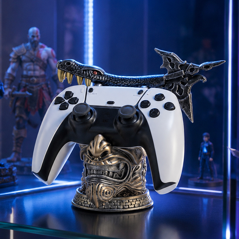 Tech Desktop Accessories - Dudukan Pengontrol Game Resin Imitasi Kreatif
