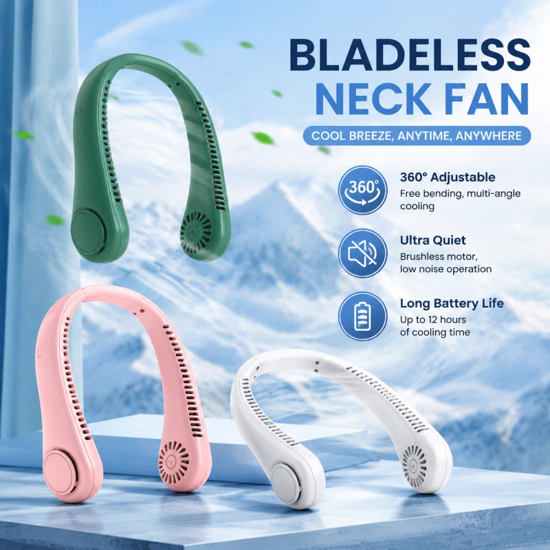 Usb Fan Silent - Kipas Leher Tanpa Baling-Baling 2026 USB