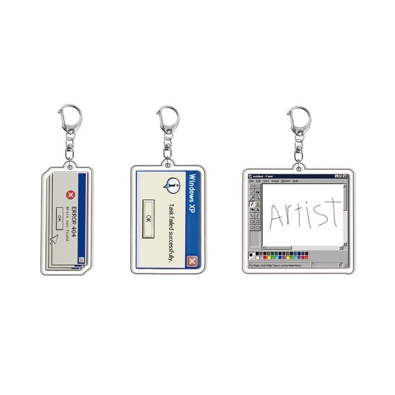 Tech Keychain Accessories - Akses Ditolak Meme Lucu Gantungan Kunci