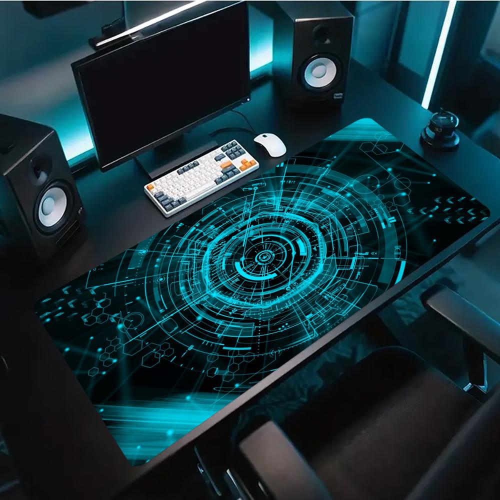 Tech Accessories For Laptop - Alas Mouse Gaming Besar Pola Cyber