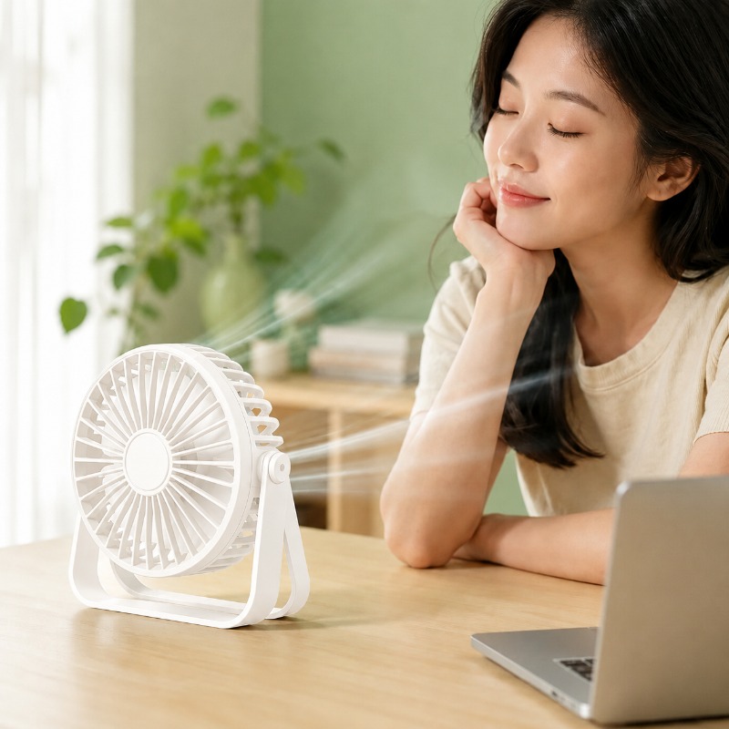 Usb Fan Silent - Kipas Kecil Portabel Desktop USB Senyap