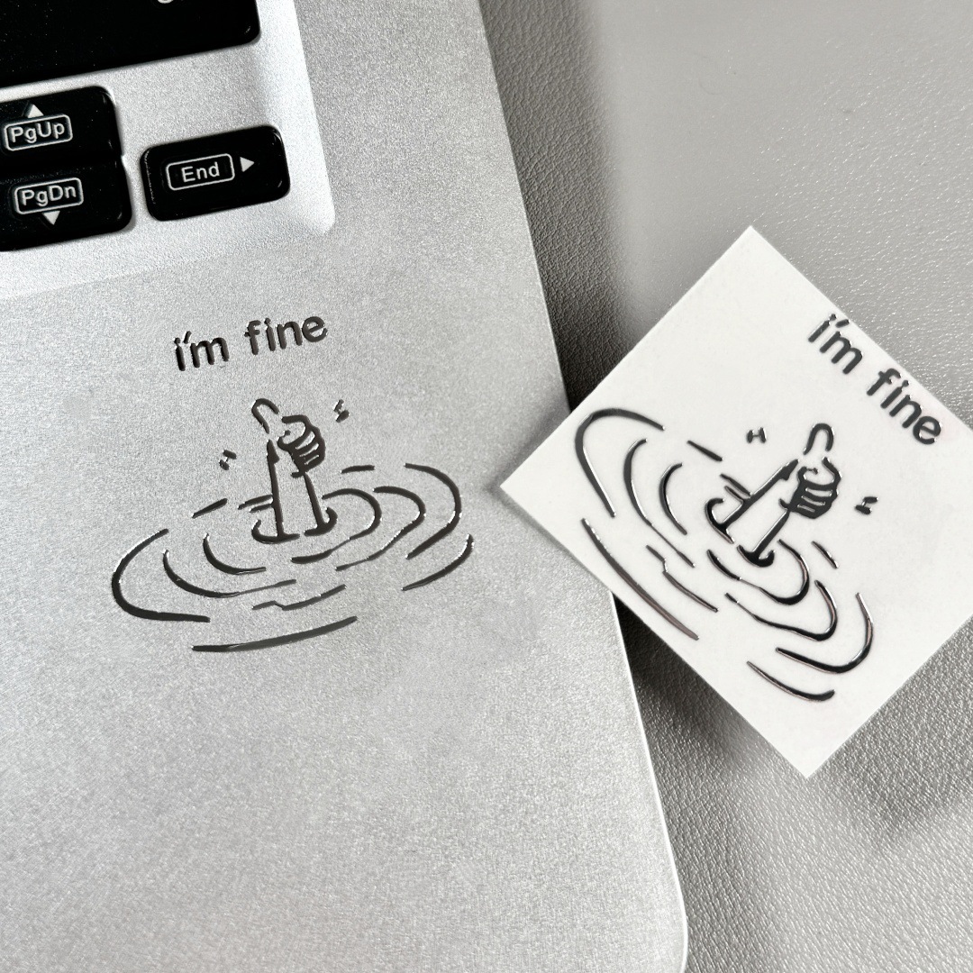 Tech Accessories For Laptop - 5/10 Buah Stiker Gaya Personalisasi I'M