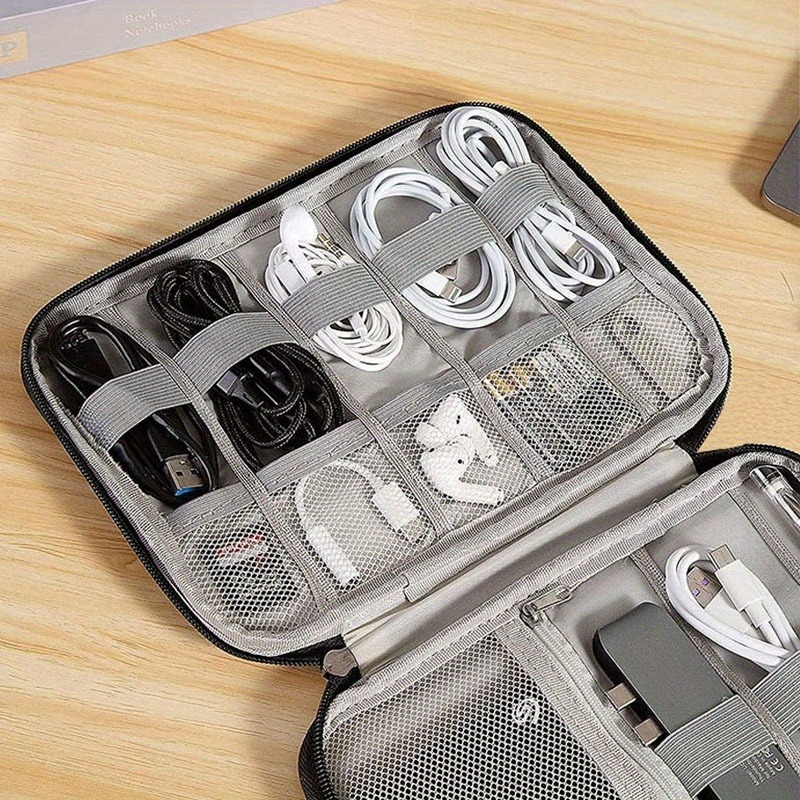 Tech Accessories Travel Organizer Pouch - Kotak Aksesoris Elektronik Multi-Kantong - Tempat