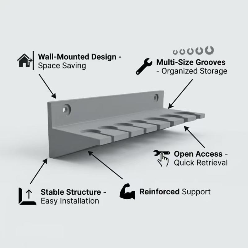 Rak Penyimpanan Dinding dengan - Tech Accessories Holder ulasan dan harga