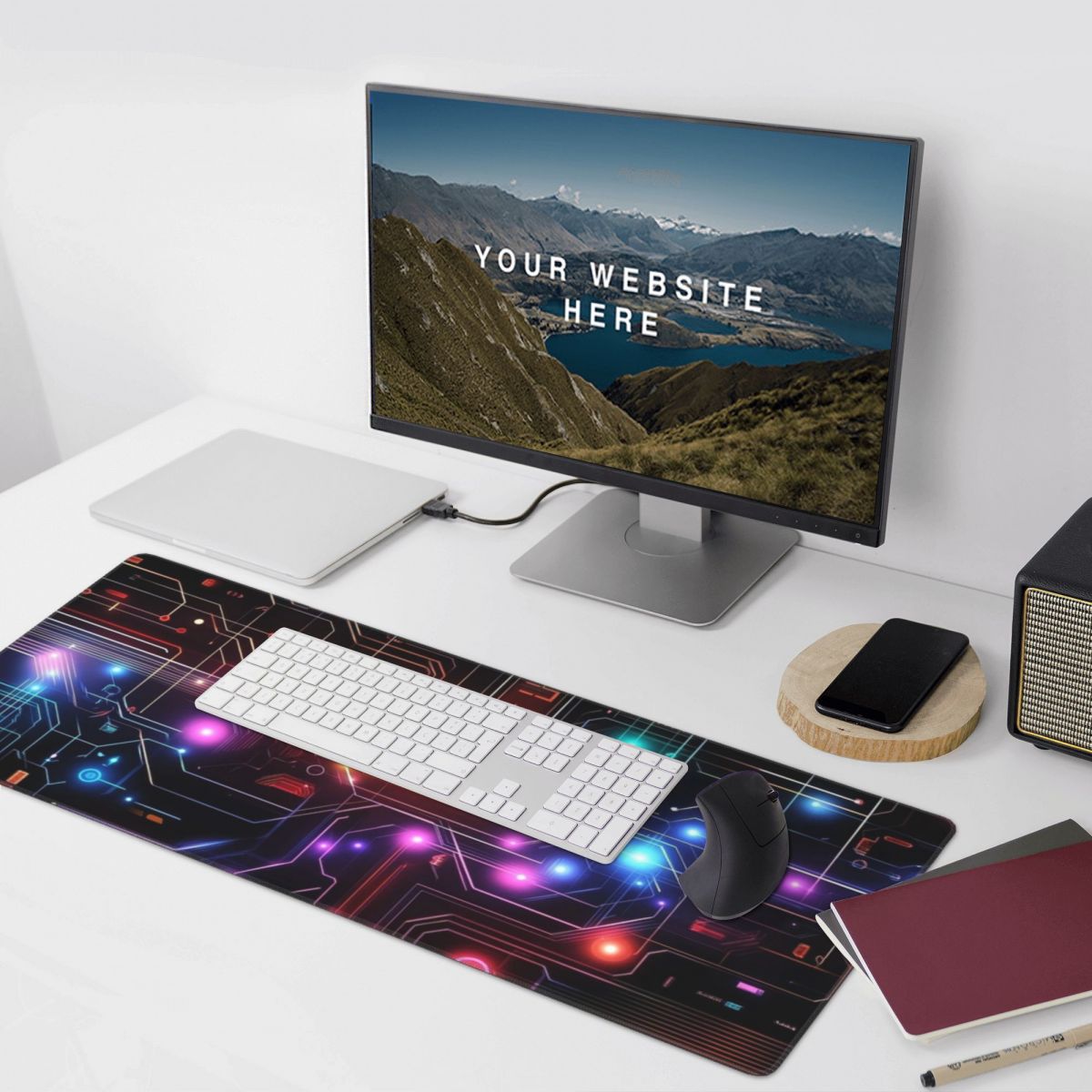 Alas Mouse Besar dengan Sirkui - Tech Accessories For Laptop ulasan dan harga