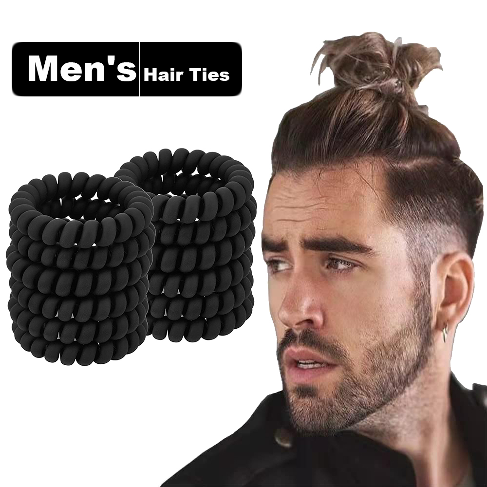 Ikatan Rambut Spiral Hitam Mat - Tech Accessories For Men ulasan dan harga