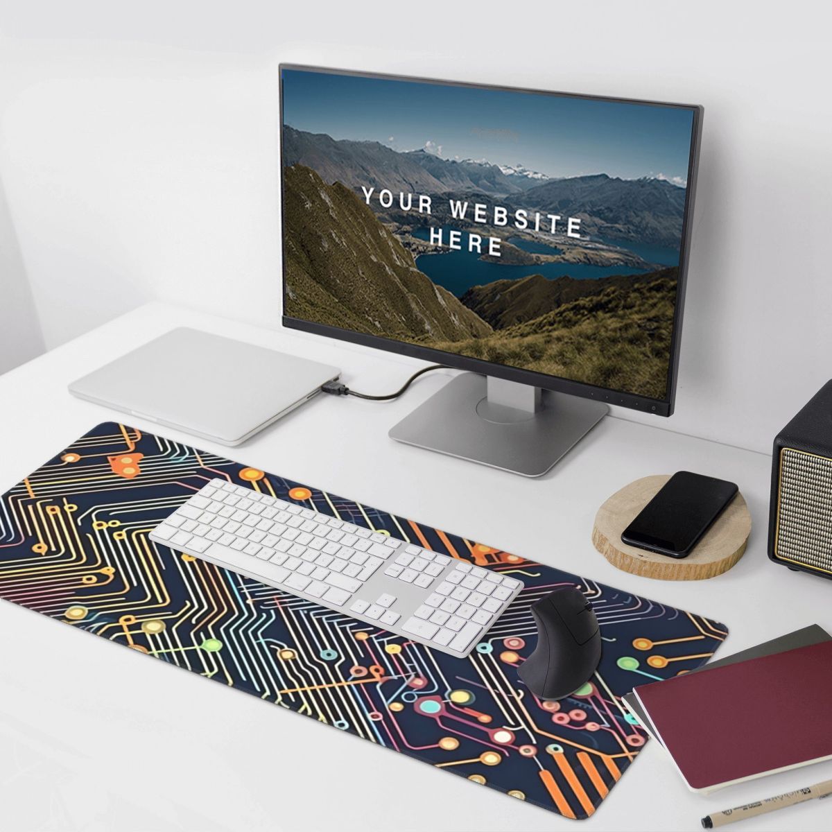 Alas Mouse Besar dengan Sirkui - Tech Accessories For Laptop ulasan dan harga