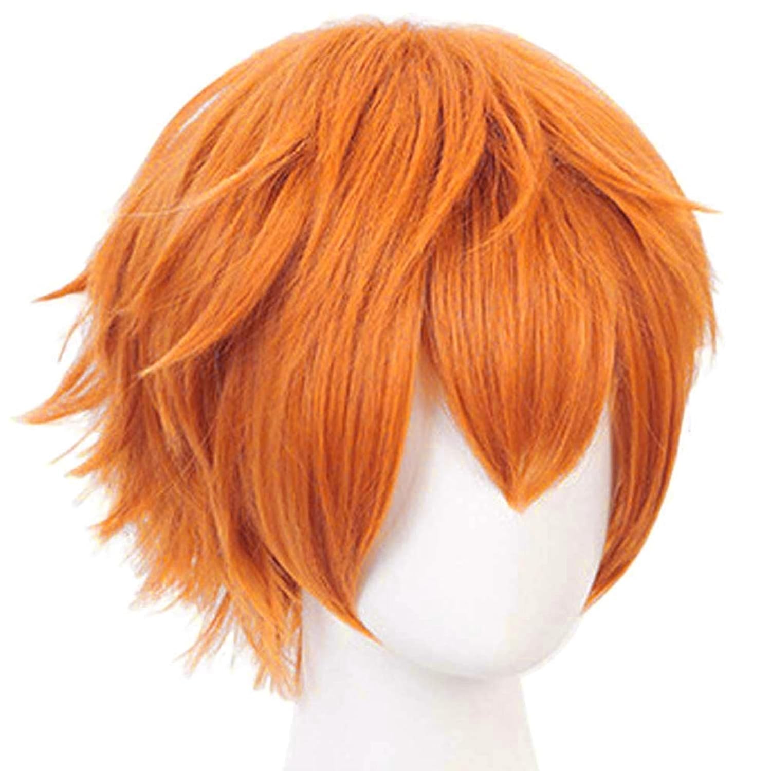 Wig oranye pendek untuk pria W - Tech Accessories For Men ulasan dan harga