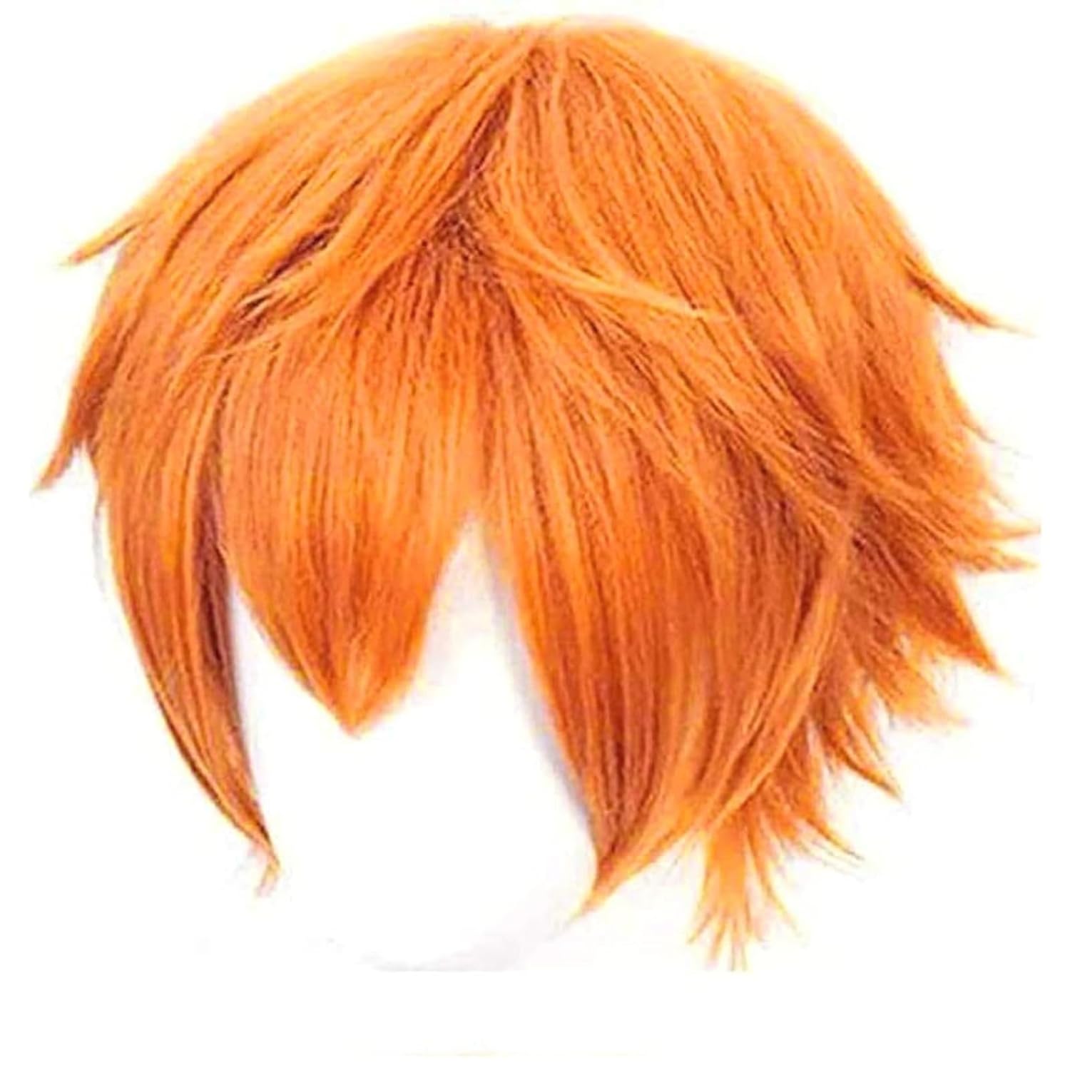 Wig oranye pendek untuk pria W - Tech Accessories For Men ulasan dan harga