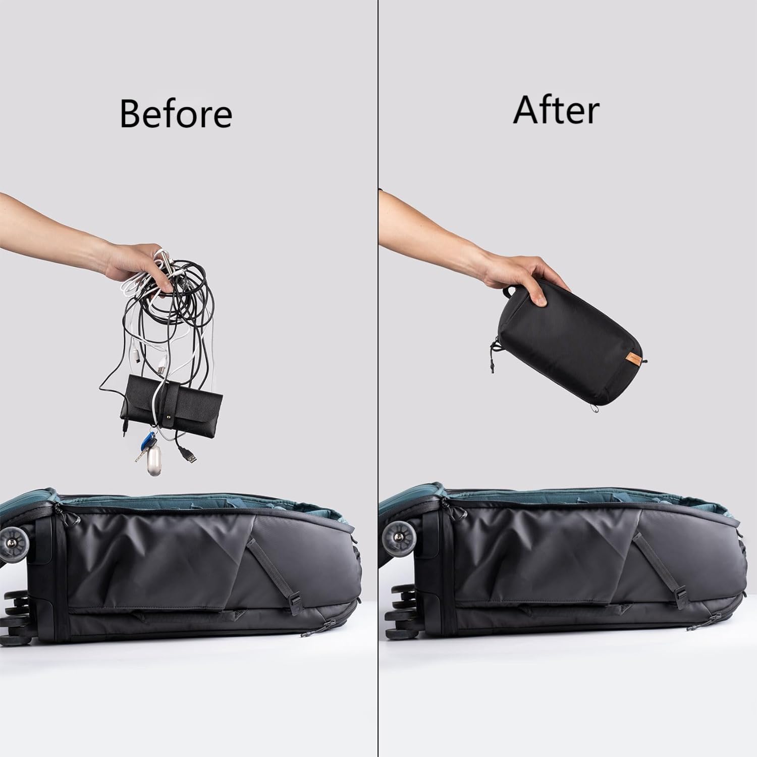UNTUK Penggunaan Perjalanan, T - Tech Accessories Travel Organizer Pouch ulasan dan harga