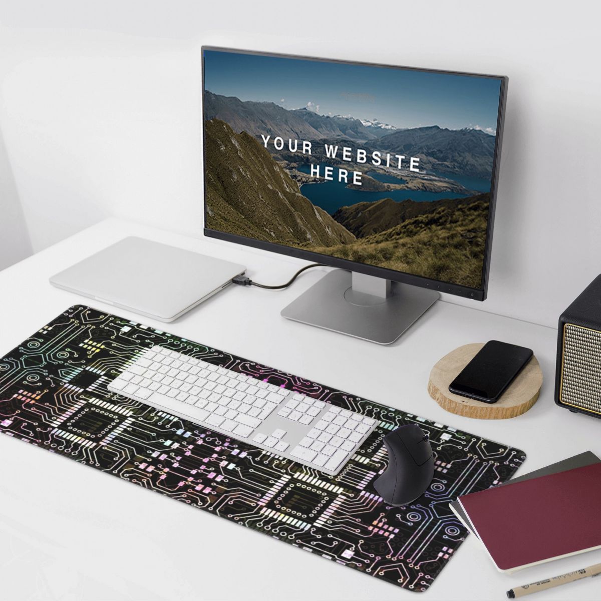 Alas Mouse Besar dengan Sirkui - Tech Accessories For Laptop ulasan dan harga