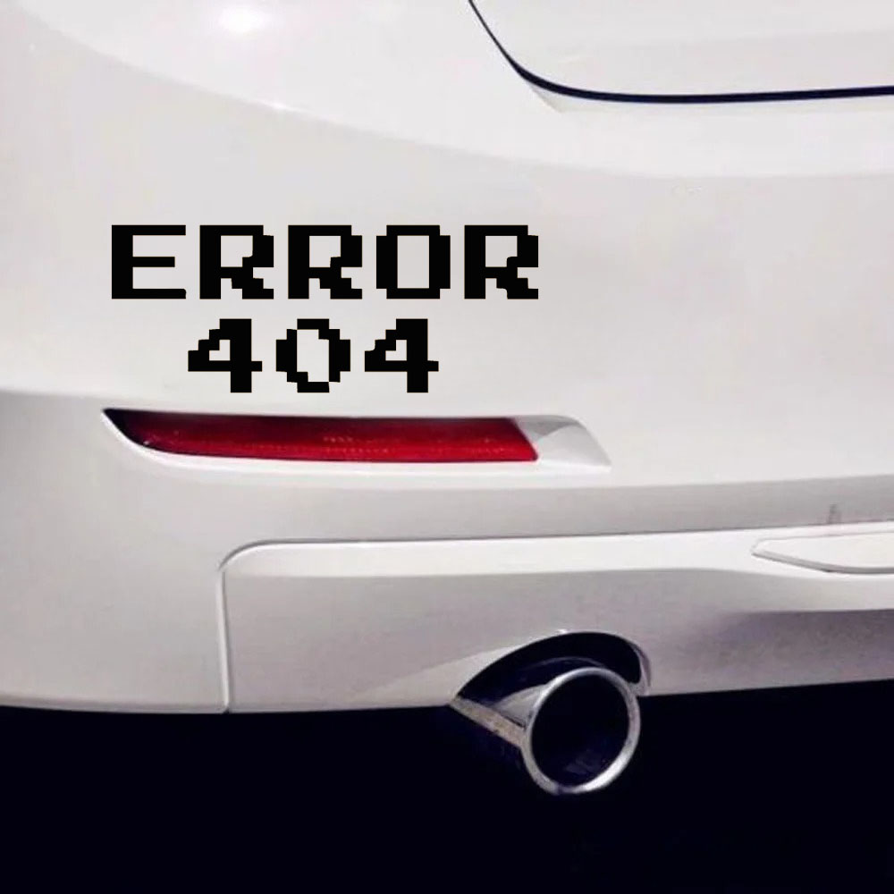 Stiker Mobil Font Pixel Error  - Tech Accessories For Laptop ulasan dan harga