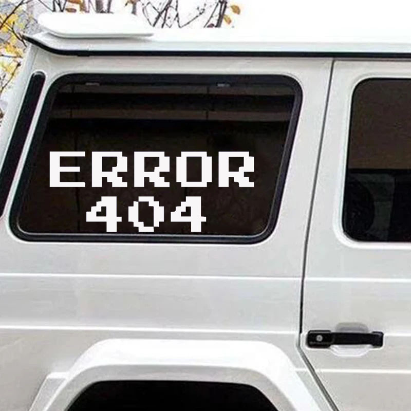 Stiker Mobil Font Pixel Error  - Tech Accessories For Laptop ulasan dan harga