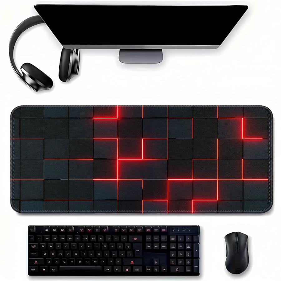 Neon Square Tech Mouse Pad Gam - Tech Accessories For Laptop ulasan dan harga