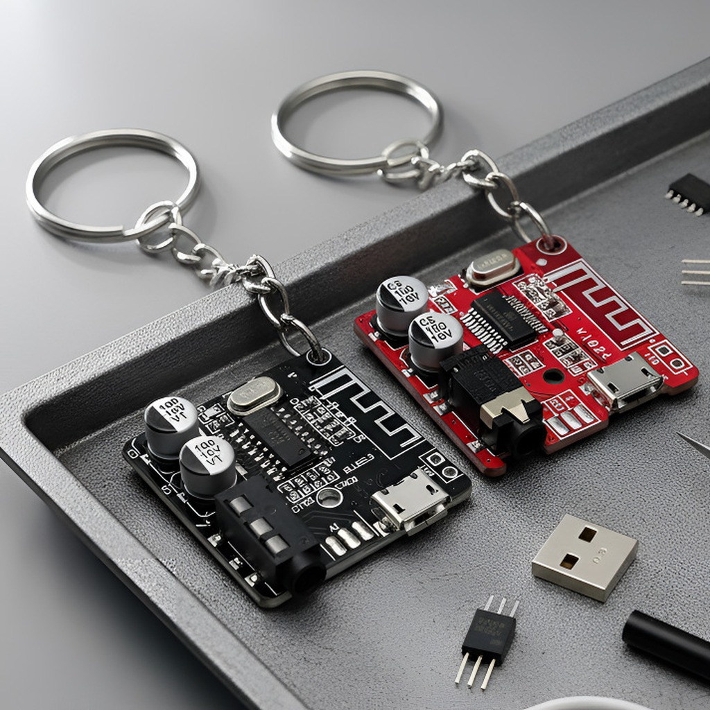 Gantungan Kunci Papan Sirkuit  - Tech Keychain Accessories ulasan dan harga